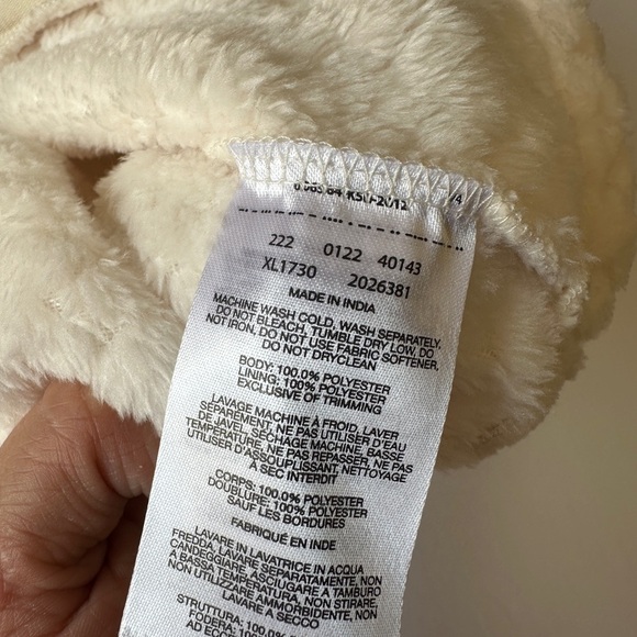 Columbia Cream Sherpa Jacket Women’s 1/4 Zip Size L - Picture 3 of 12